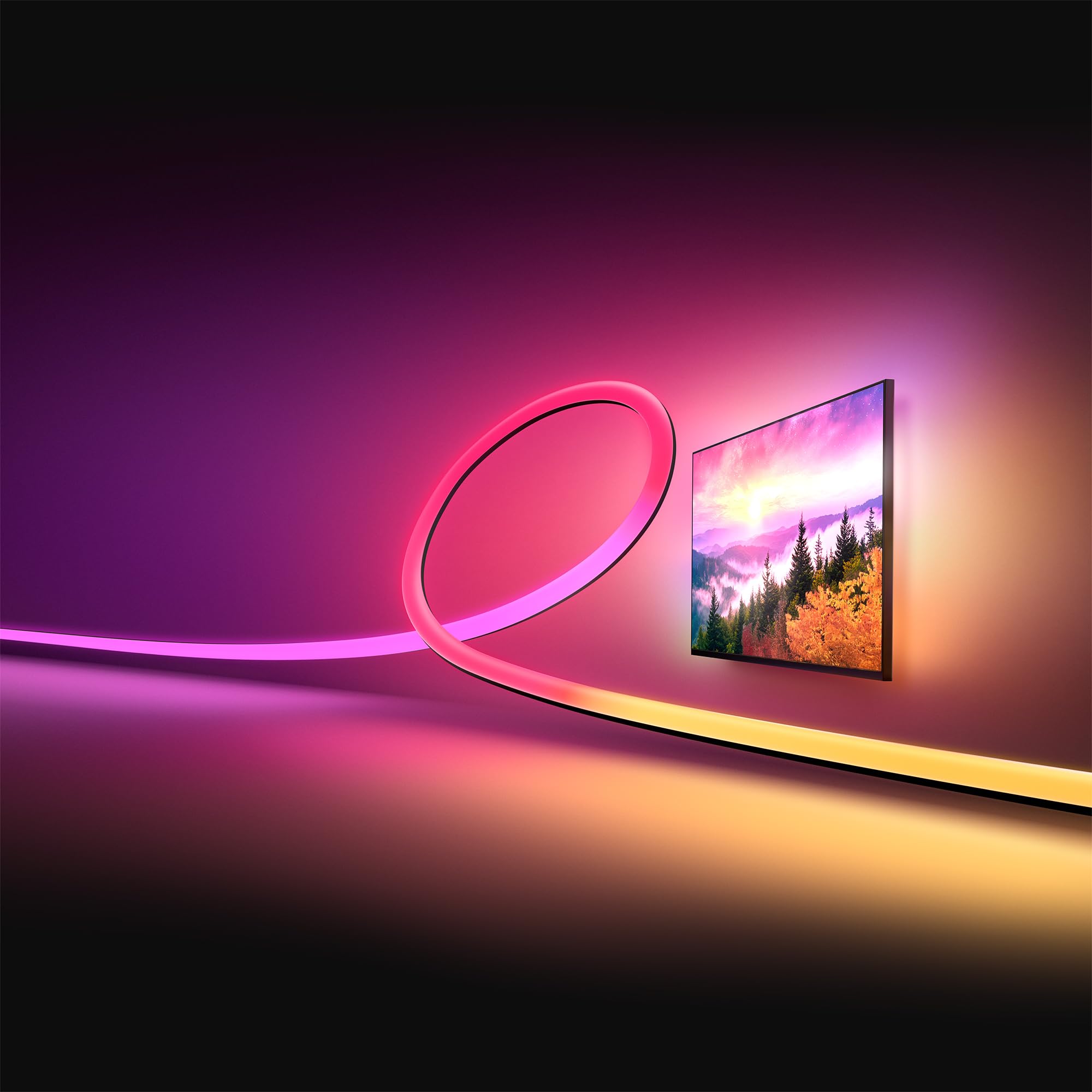 Amazon | Philips Hue TV テープライト Pro 85インチ | ロープライト